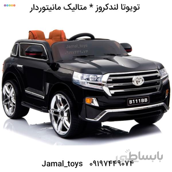 ماشین شارژی لندکروز مانیتور دار متالیک