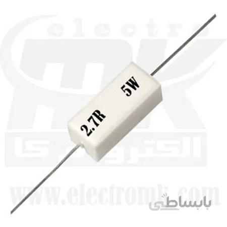 مقاومت آجری ۵ وات۲.۷ اهم