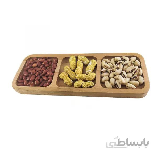 اردو خوری چوبی سه خانه مستطیلی