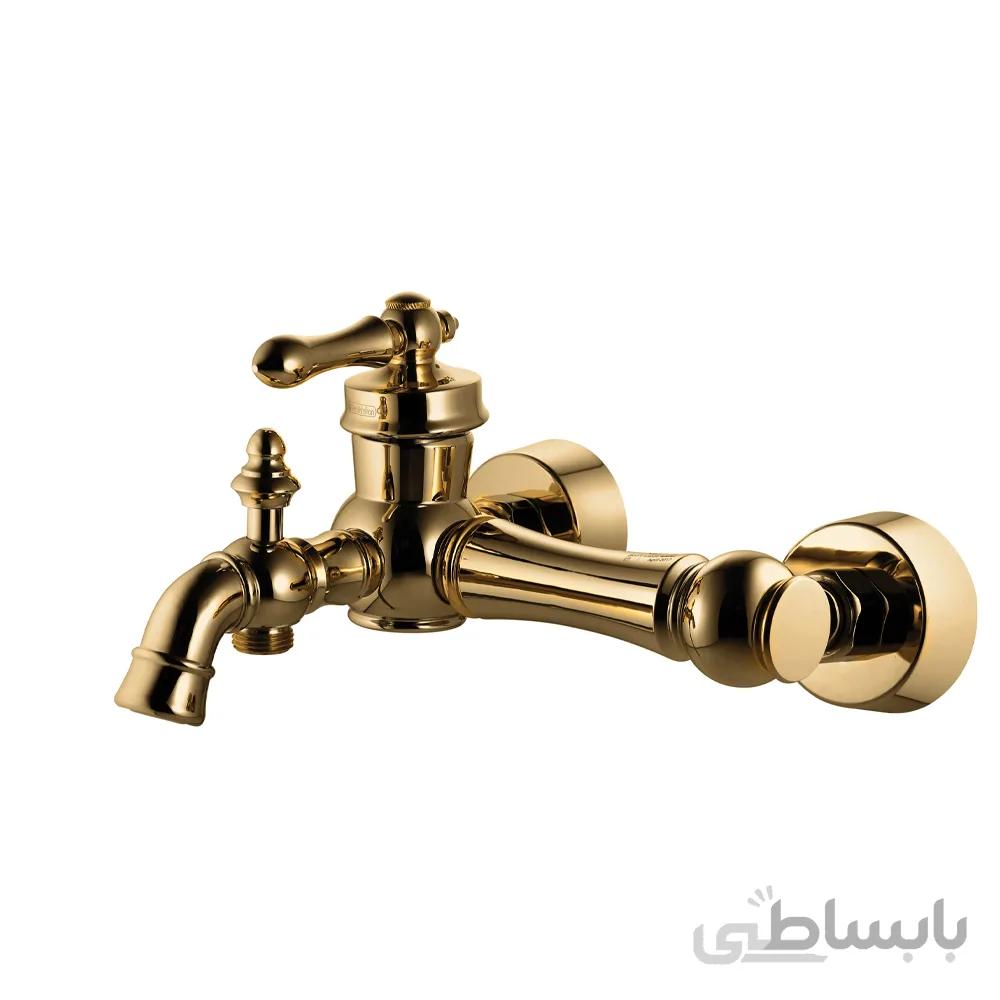 شیر حمام درخشان مدل آکوا گلد