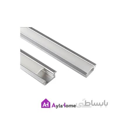 پروفیل آلومینیومی نور خطی دو سانتی توکار 904 کد L20 (شاخه 3 متری)