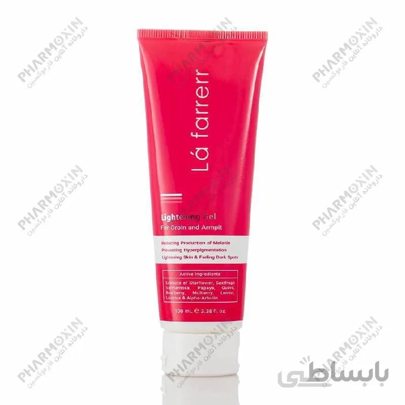 ژل روشن کننده مناسب برای زیر بغل و کشاله ران 100میل لافارر ا Lafarrerr Lightening Gel For Groin And Armpit 100ml کد 303334