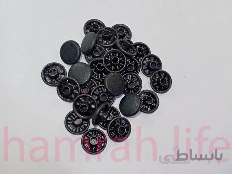 پرچ زیر و رو کف 12 پایه 9 میلی متر یه رو مشکی