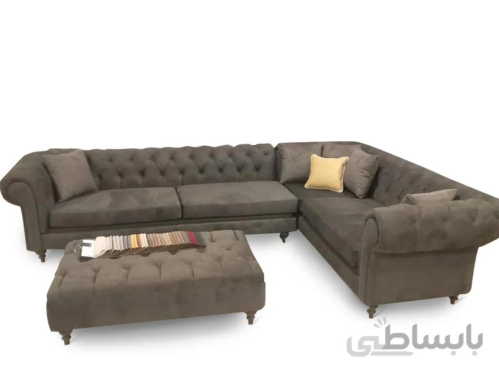 مبل 6 نفره کاربیست مدل ال چستر لمسه