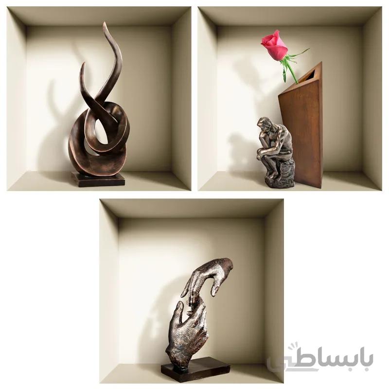 استیکر 33cm طاقچه مجازی مدل VS02 – پک ۳ عددی – تمام چسب