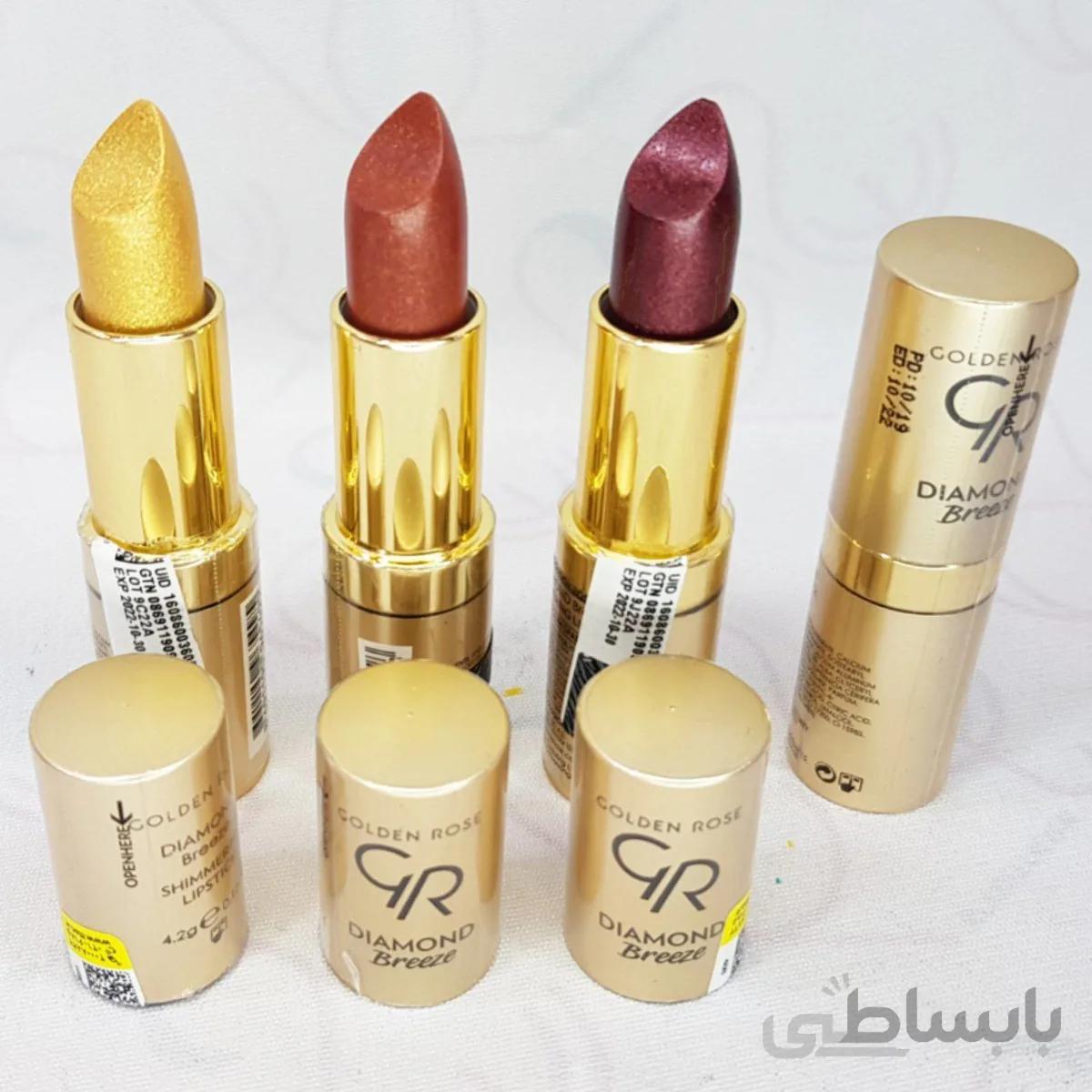 رژ لب جامد اکلیلی گلدن رز GOLDENROSE مدل دایموند diamond