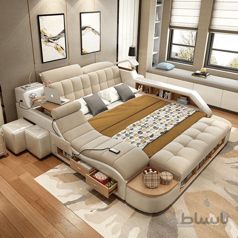 تخت خواب هوشمند و آپشنال نابی تک - مدل پاپی