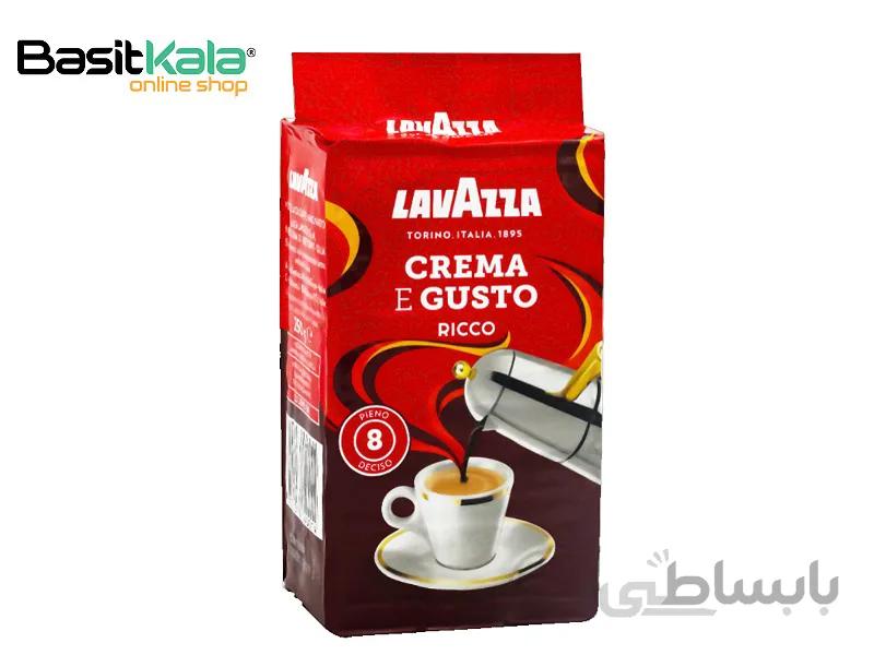 پودر قهوه کرما گوستو ریکو 250 گرمی لاوازا Lavazza