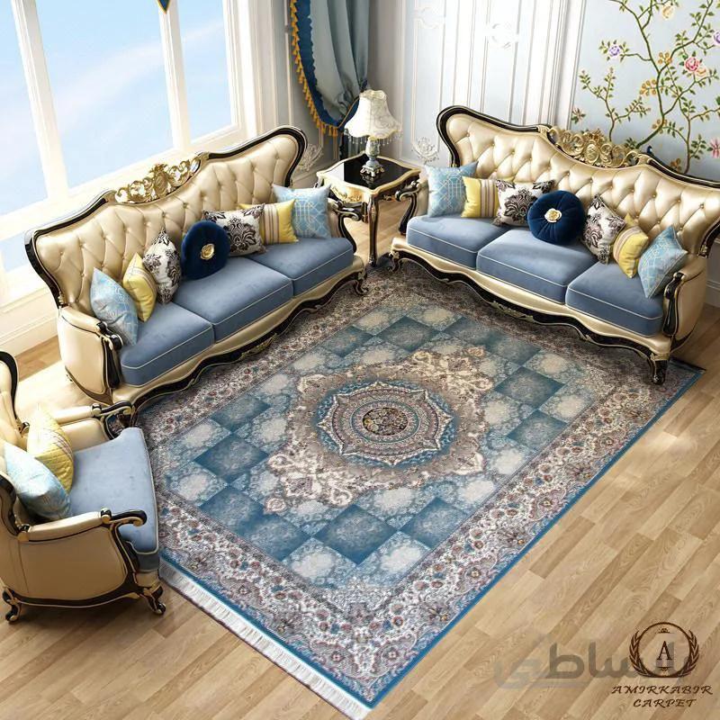 فرش ۷۰۰ شانه طرح نیلوفر