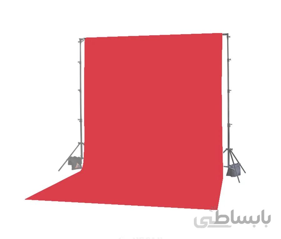 فون عکاسی (پرده عکاسی) قرمز 3×2 پارچه شطرنجی سوزنی