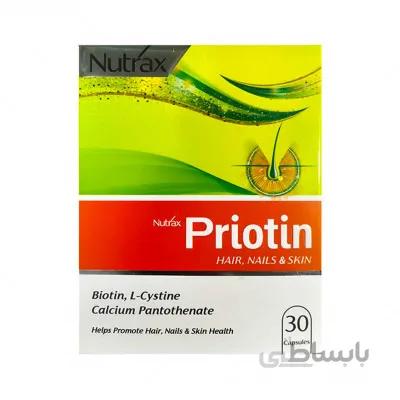 کپسول پریوتین نوتراکس 30 عدد ا Nutrax Priotin 30 caps