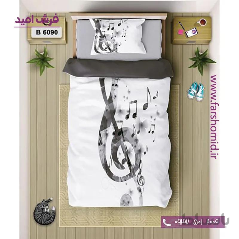 ست روتختی اسپرت 6 تکه اولدوز طرح نت موسیقی کلید سل کد B 6090