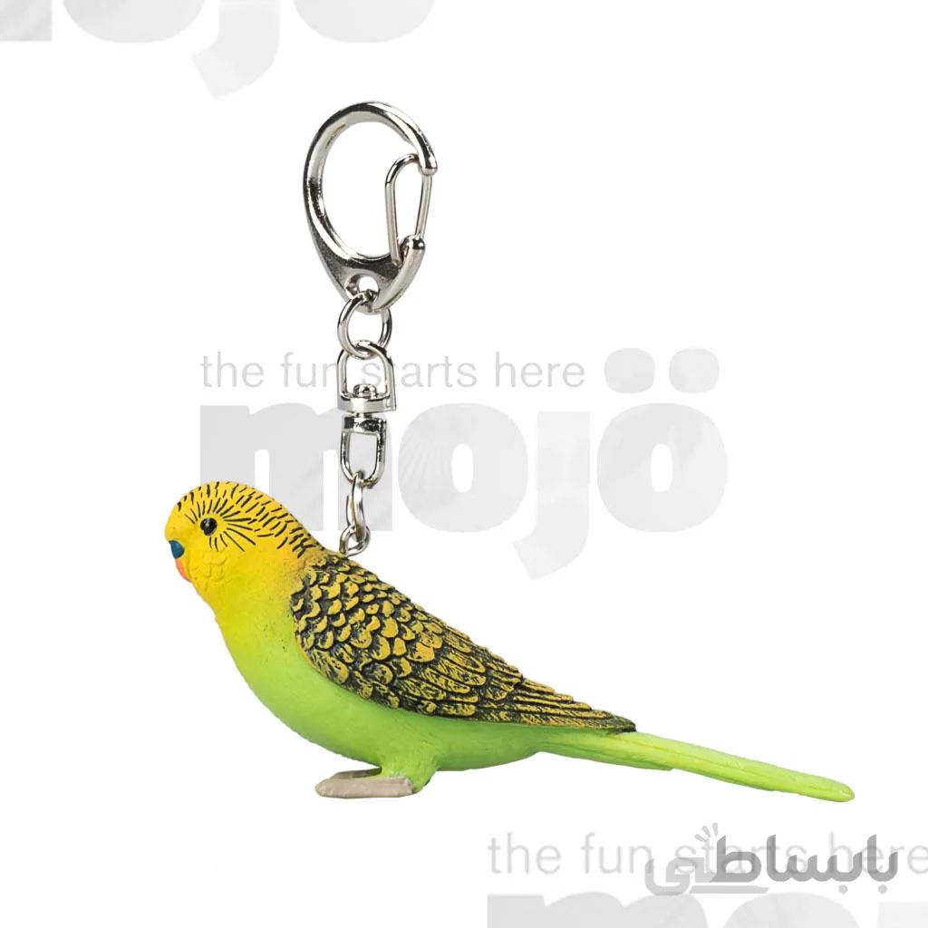 جاکلیدی مرغ عشق سبز (Budgerigar Green Keychain)
