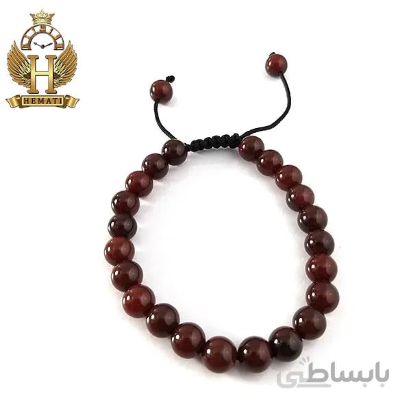 دستبند بافت سنگ عقیق DDD1005