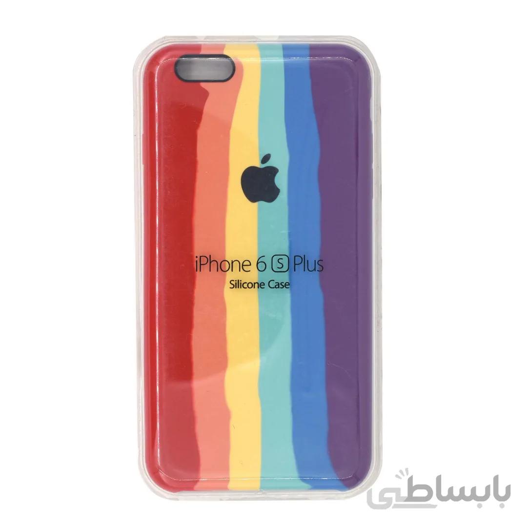 قاب گوشی اپل iPhone 6s Plus سیلیکونی رنگین کمانی زیر باز مدل Rainbow-02