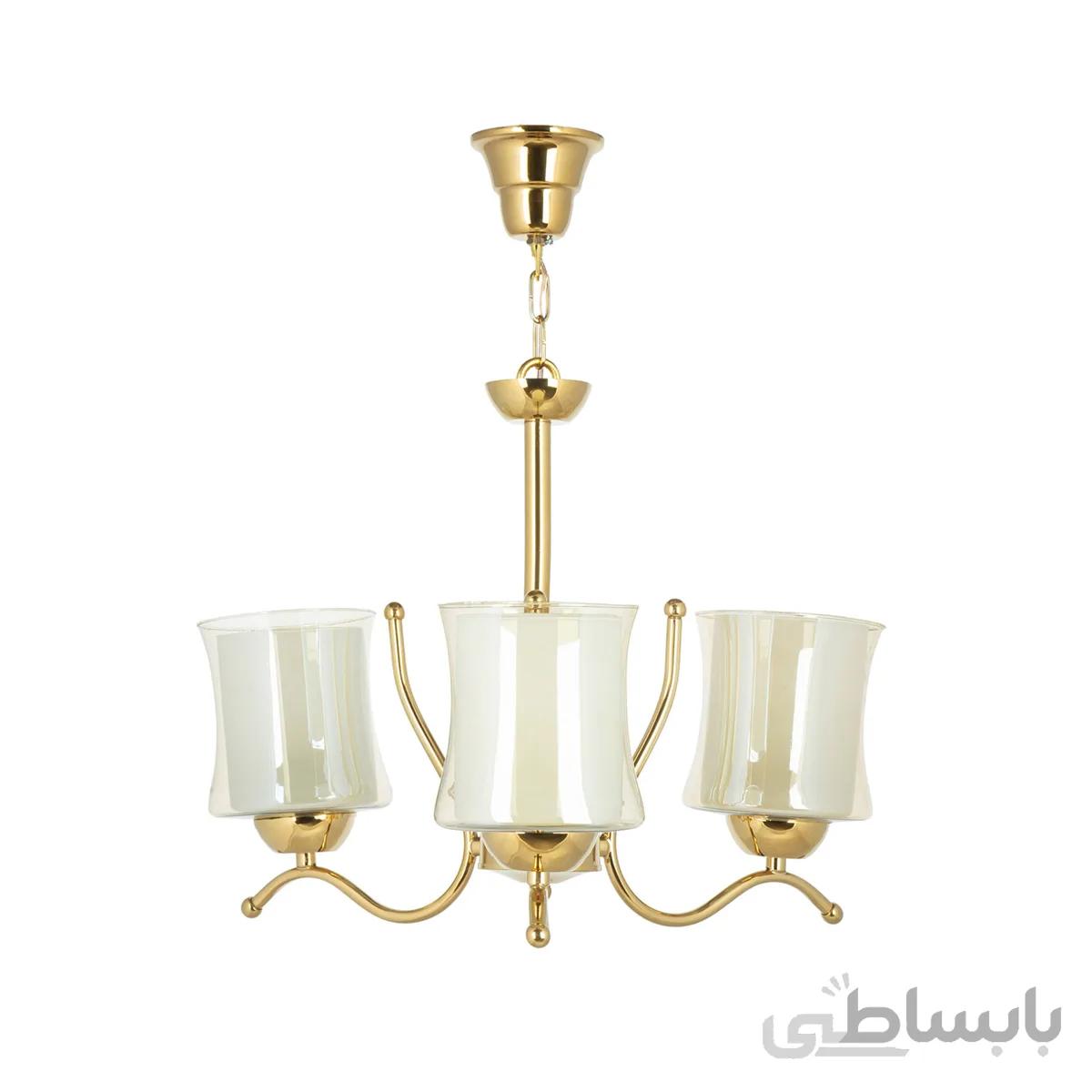 لوستر ۳ شعله چشمه نور کد A823/3-G