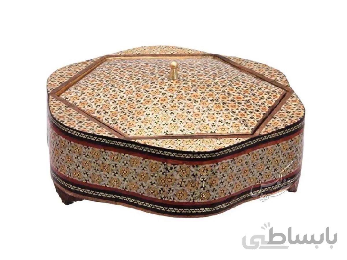 شکلات خوری خاتم کاری شش قل