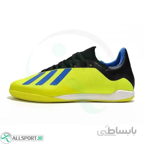 کفش فوتسال آدیداس ایکس طرح اصلی زرد Adidas X Tango 18.3 IN Yellow