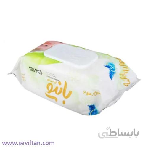 دستمال مرطوب کودک بانیو پاکتی 120 تایی