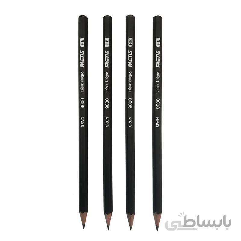 مداد مشکی فکتیس مدل نگرو بسته 4 عددی