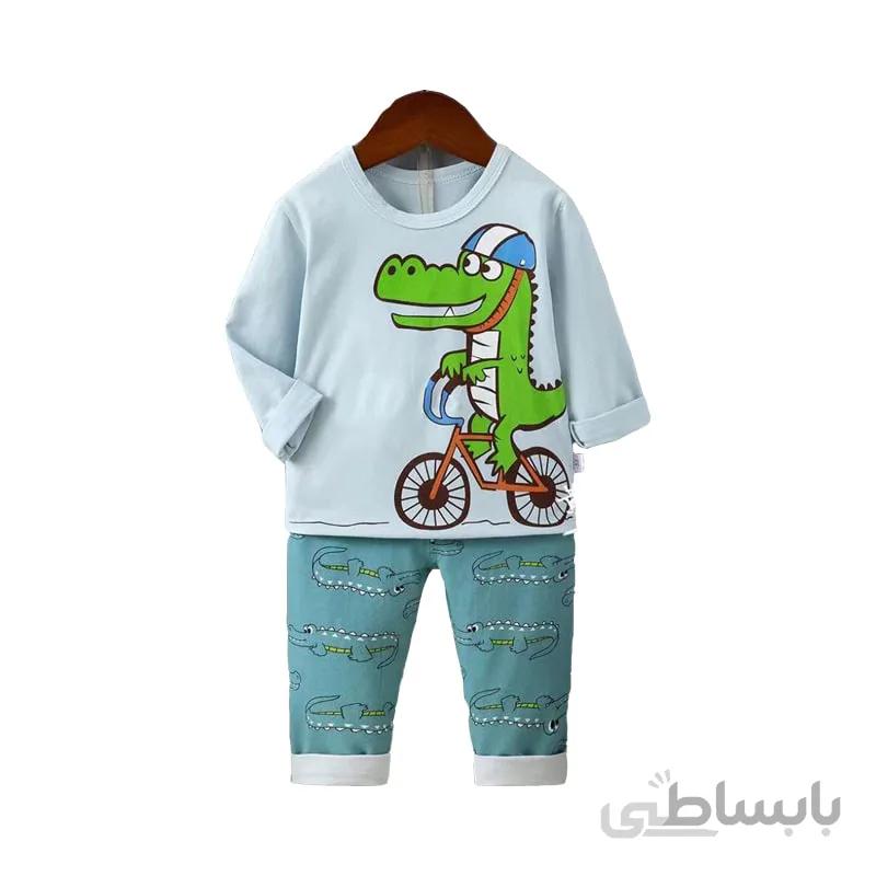 بلوز شلوار راحتی طرح تمساح
