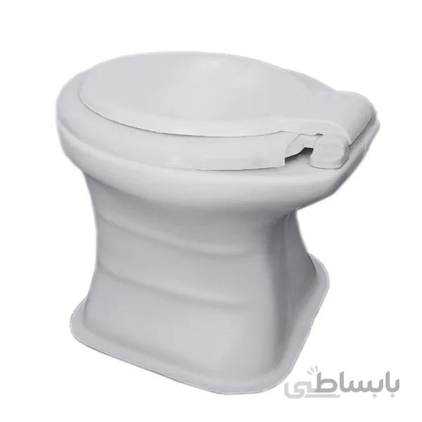 توالت فرنگی فایبر گلاس کمر باریک