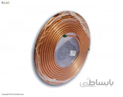 لوله مسی کلاف سایز 16 - 5/8 اینچ کد 25-0 بابک 15 متری