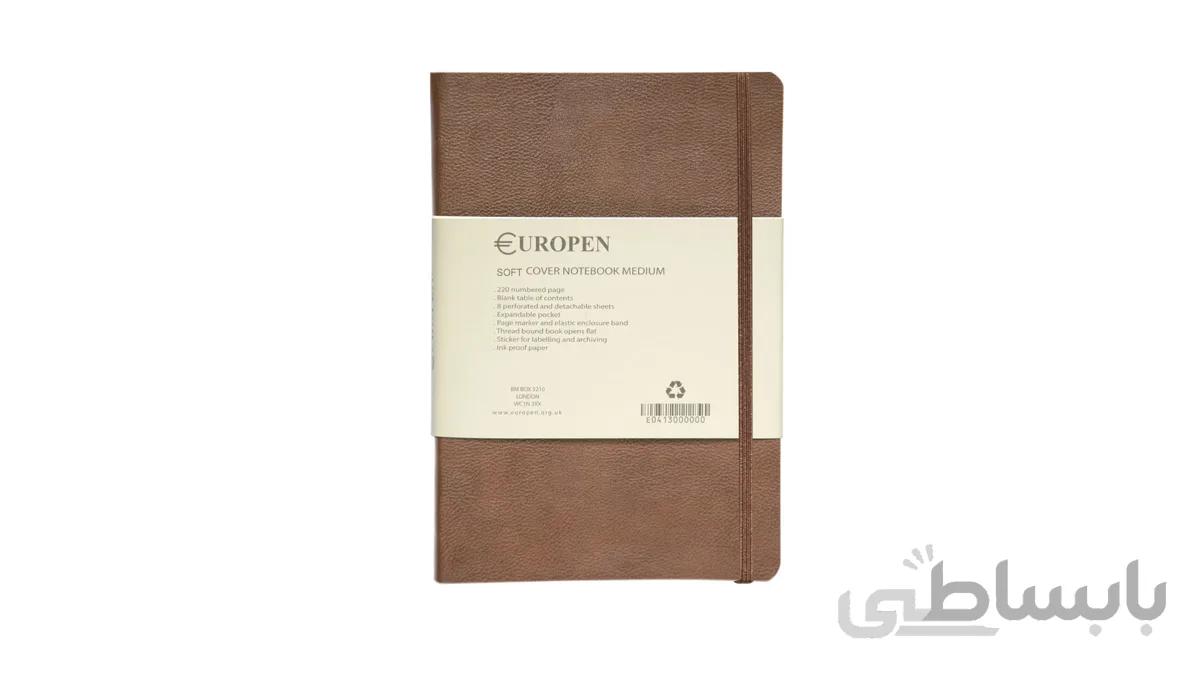 دفتر یوروپن مدل NOTEBOOK SOFTCOVER MEDIUM نسکافه ای