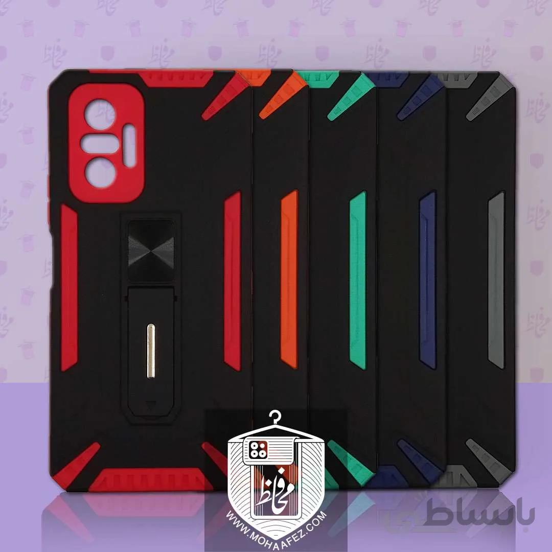 قاب ضد ضربه شیائومی Redmi Note 10 pro / Note 10 pro max هولدر دار کد X02B