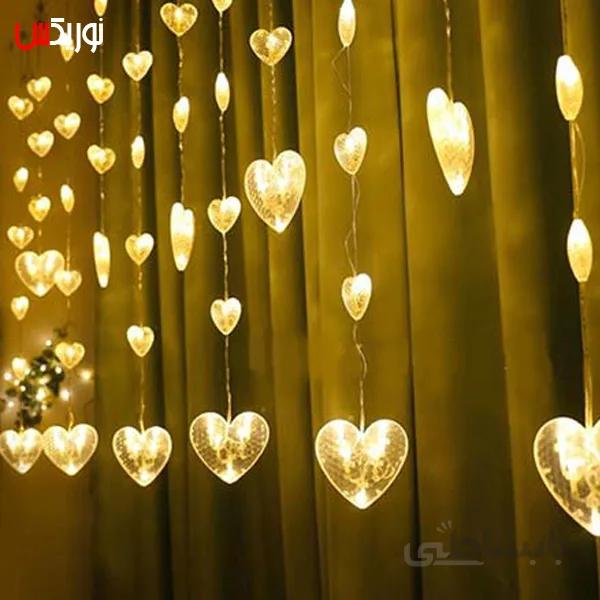 ریسه پرده ای قلب کوچک بزرگ