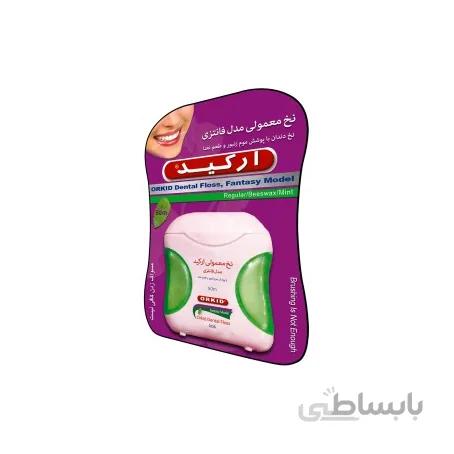 نخ دندان ارکید مدل فانتزی سبز 50 متری