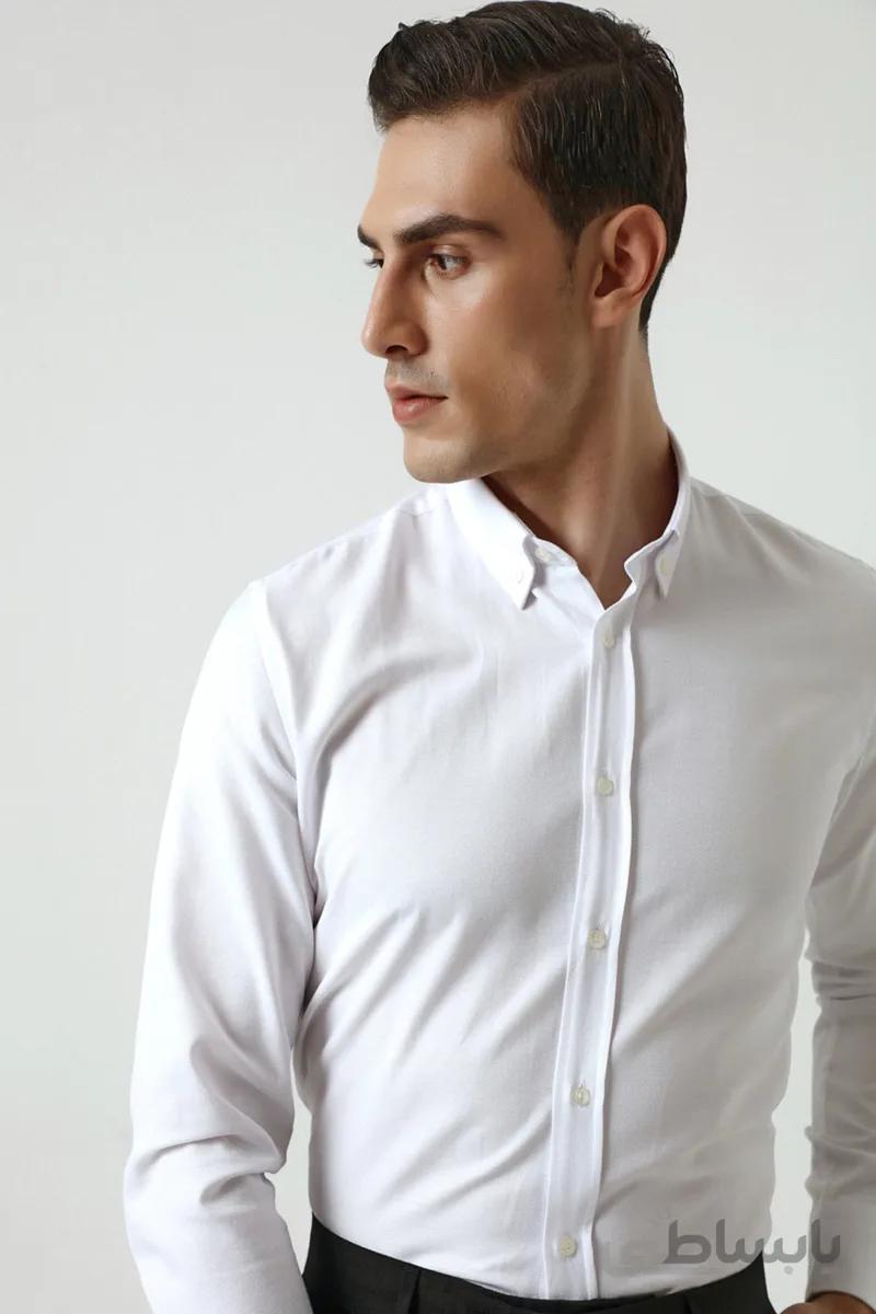 D S Damat پیراهن DS DAMAT (Slim Fit) سفید