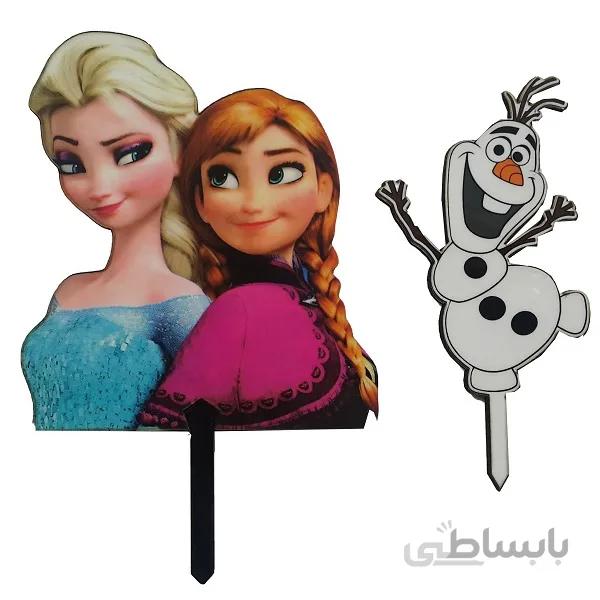 تاپر تزیین کیک بهگز مدل السا و آنا مجموعه 2 عددی