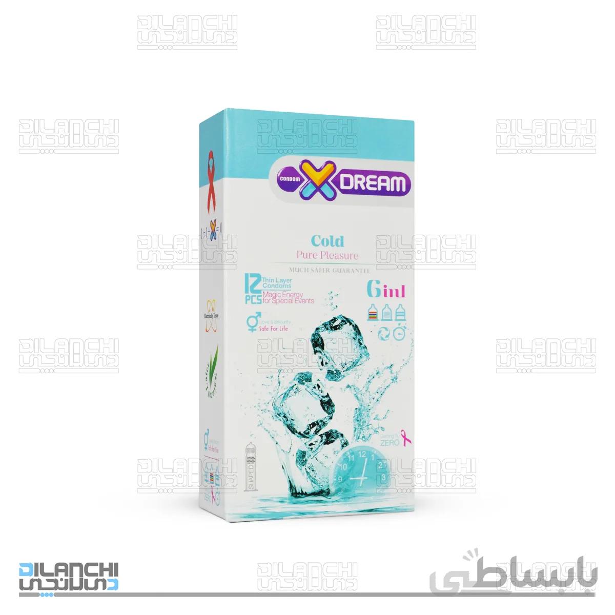 کاندوم ایکس دریم مدل سرد Cold بسته 12 عددی