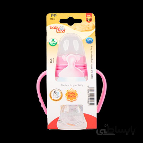 شیرخوری PP کلاسیک فندقی 150ML اویز بی بی لند صورتی