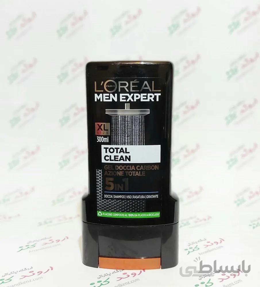ژل حمام لورال loreal مدل total clean