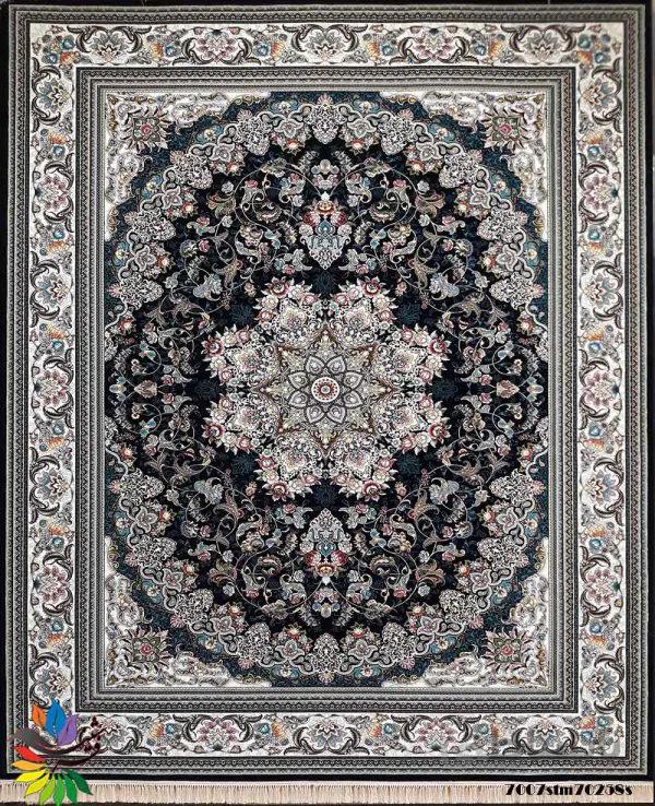 فرش 700 شانه کد7007 سرمه ای
