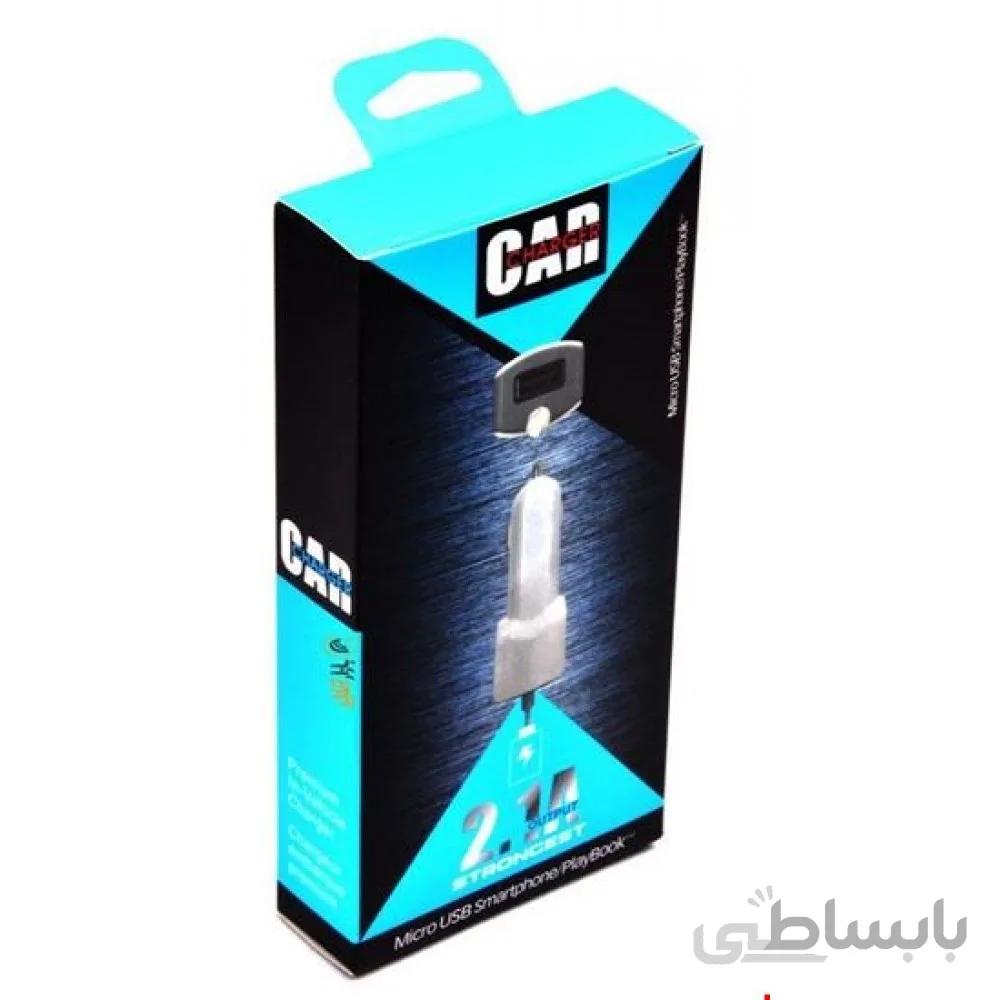 شارژر فندکی با کابل STRONGEST Micro usb