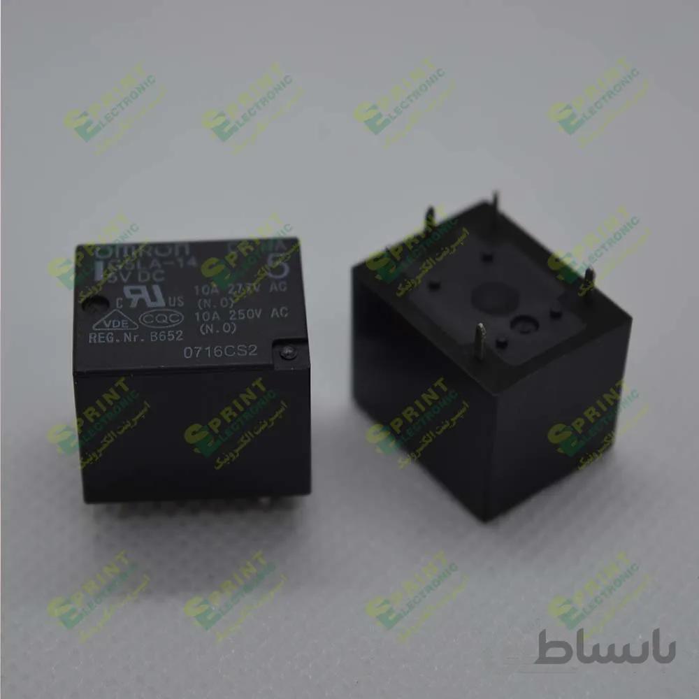 رله 5 ولت پایه میلون 5 پایه 10 آمپر Omron G5LA-14-5VDC