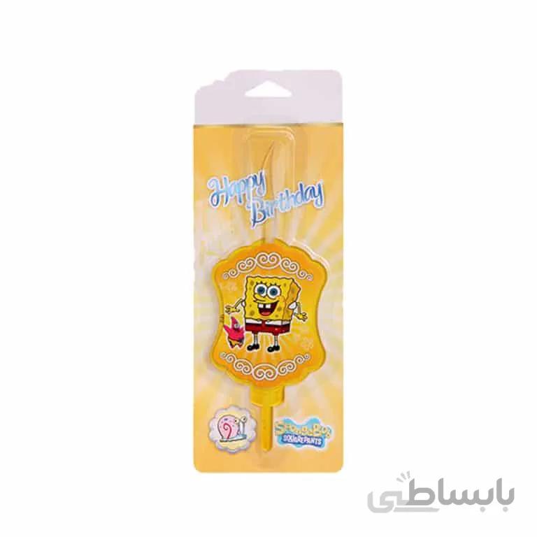 شمع تم تولد باب اسفنجی مدل STC299