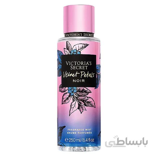 بادی اسپلش ولوت پتالس نویر ادیکت ویکتوریا سکرت اصل حجم 250 میل ا Victoria's Secret Velvet Petals Noir Fragrance Body Mist 250ml