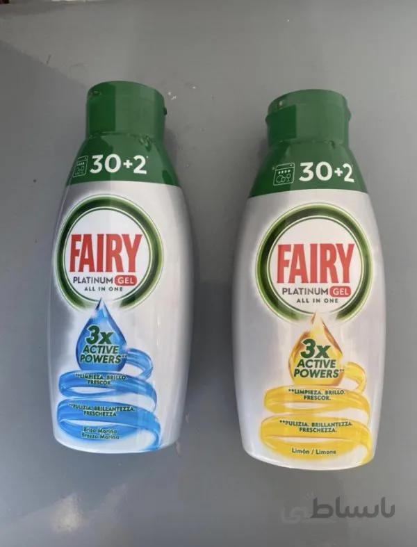 ژل ماشین ظرفشویی پاتینیومی فیری با رایحه لیمویی Fairy