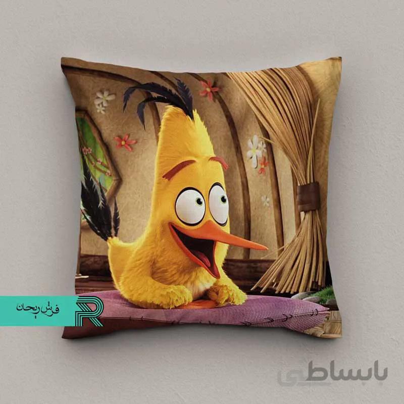 کوسن مخمل طرح انگری برد