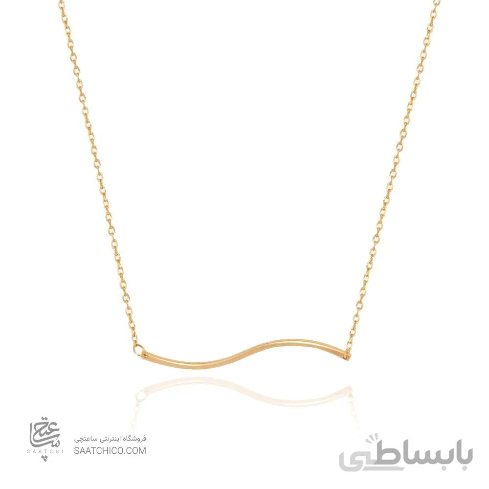 گردنبند طلا زنانه طرح هندسی کد CN375