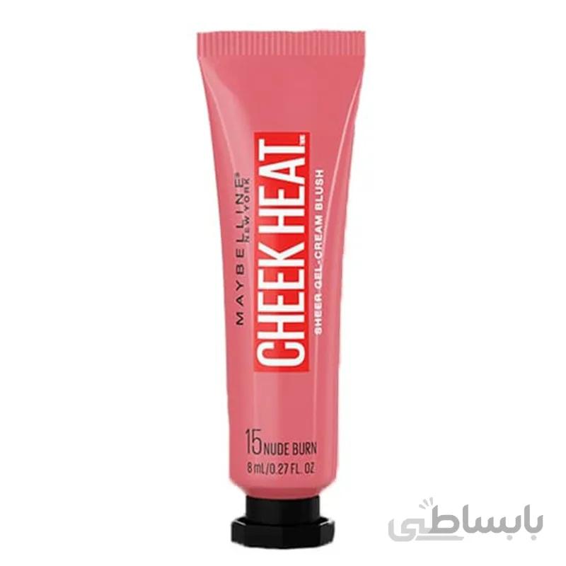 رژگونه مایع میبلین مدل Cheek Heat شماره 15