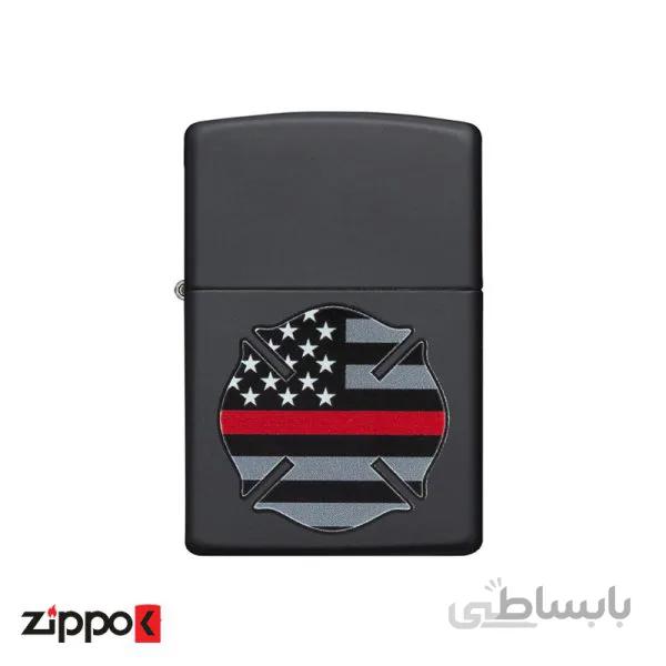فندک زیپو Flag Red Line Design کد 29553