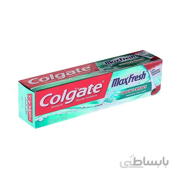 خمیر دندان کلگیت مدل Max Fresh Green حجم 100 میلی لیتر ا Colgate Max Fresh Green toothpaste, volume 100 ml