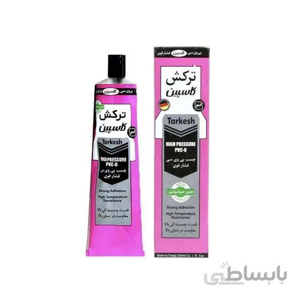 چسب پی وی سی فشارقوی 100cc کاسپین