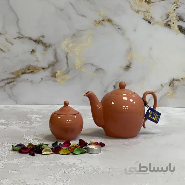 قوری شکس مدل مجید سایز کوچک رنگ صورتی