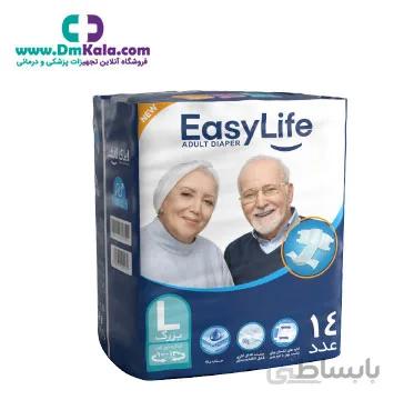 پوشینه بزرگسال چسبی لارج ایزی لایف ا Easy Life Large Adult Protective Diaper 14 pcs